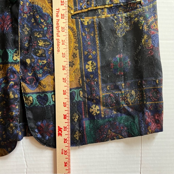 Vintage Michael Taylor Apparel Inc Silky Paisley Blazer Jacket Size XL/XXL - Picture 7 of 7